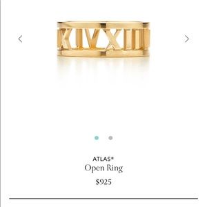 Tiffany’s Atlas Open ring, 18k yellow gold ❤️